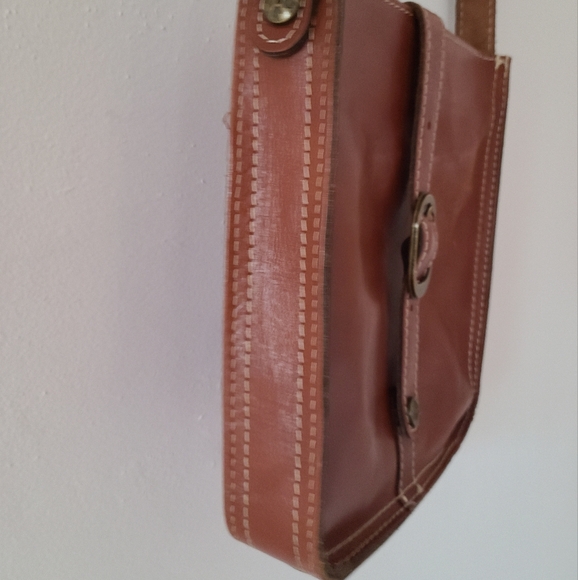 Patricia Nash Venezia Heritage Pouch Crossbody Leather Bag - Picture 7 of 11